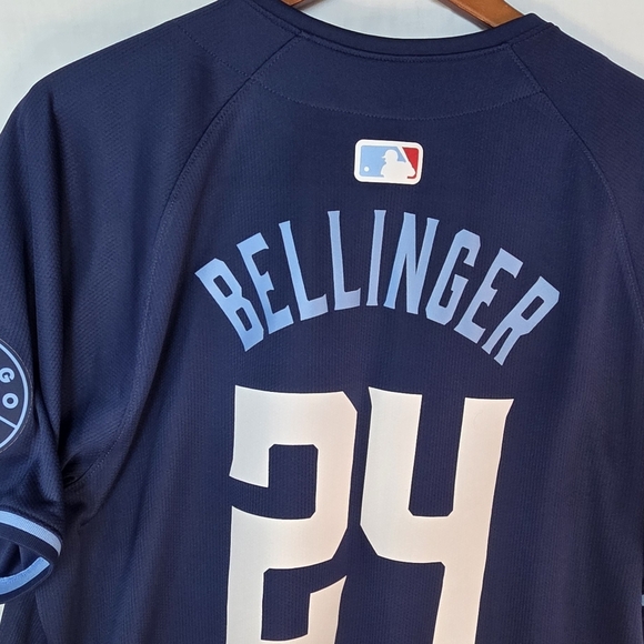 Nike Navy Wrigleyville Baseball Jersey with Light Blue Accents - Picture 8 of 14